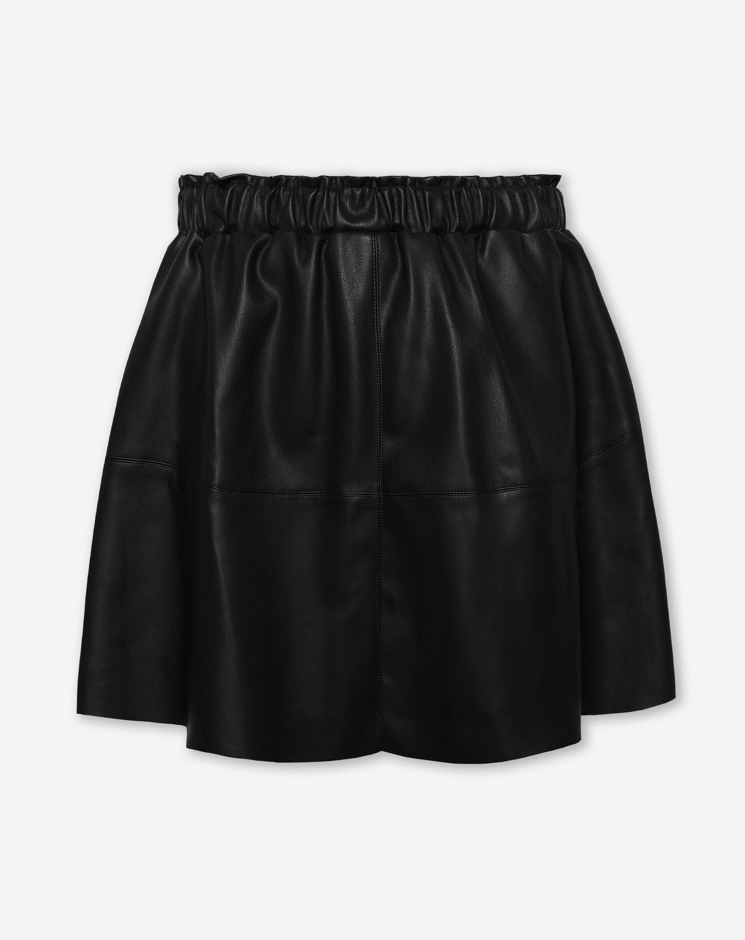 EVY FAUX LEATHER SKIRT ZWART