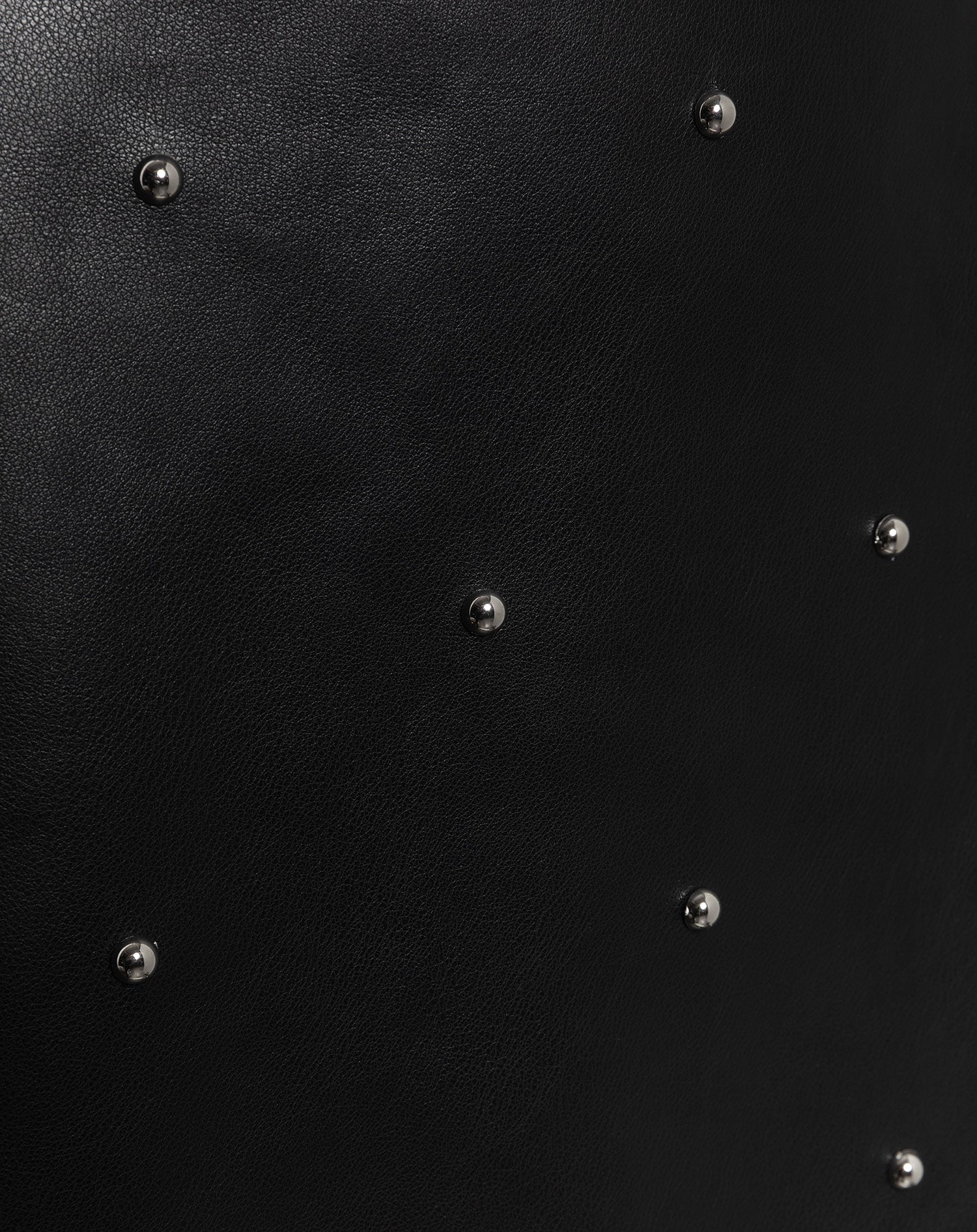 FAUX LEATHER STUDDED SKIRT ZWART