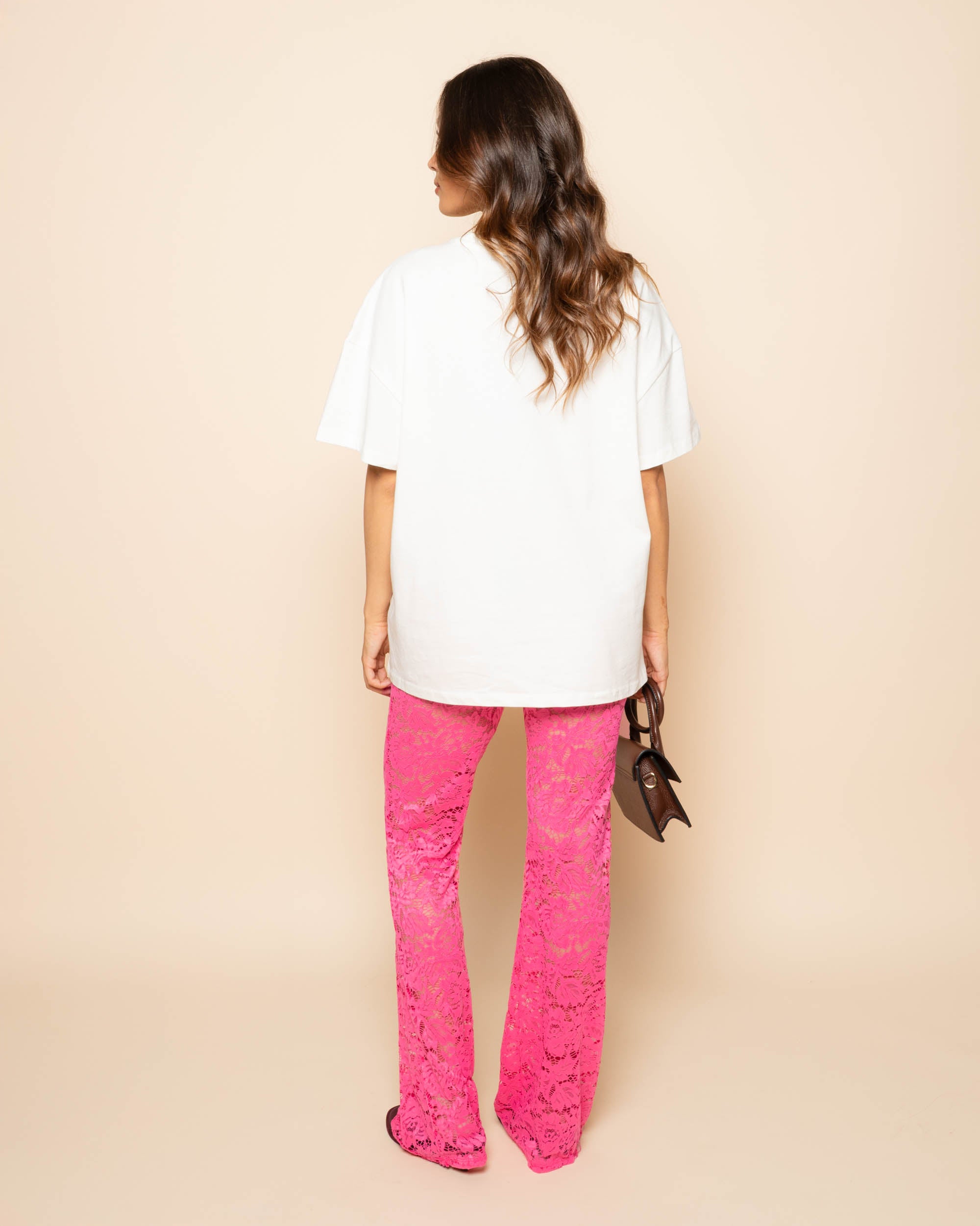 LONG BASIC OVERSIZED TEE CRÈME