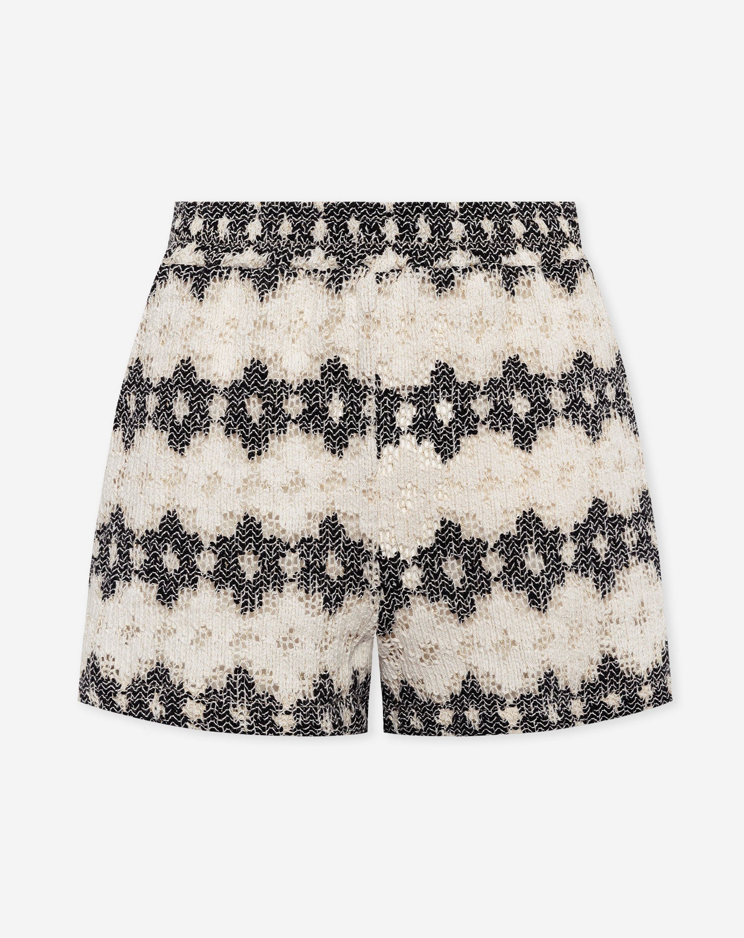 EMBER FLOWER CROCHET SHORTS BLACK