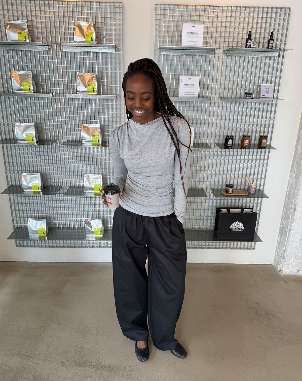 CALI BARREL PANTS TALL ZWART