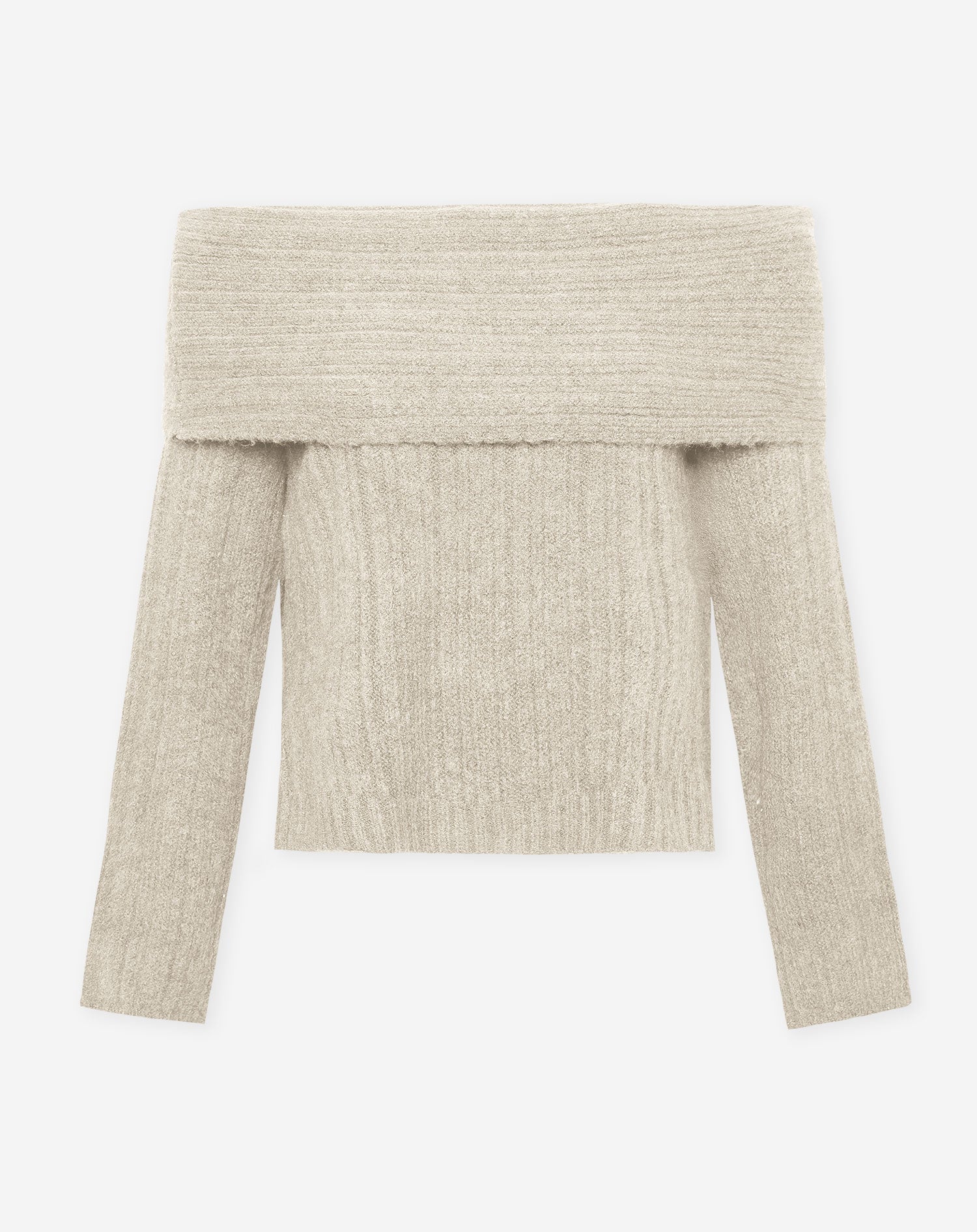 YARA OFF SHOULDER KNIT CREAM