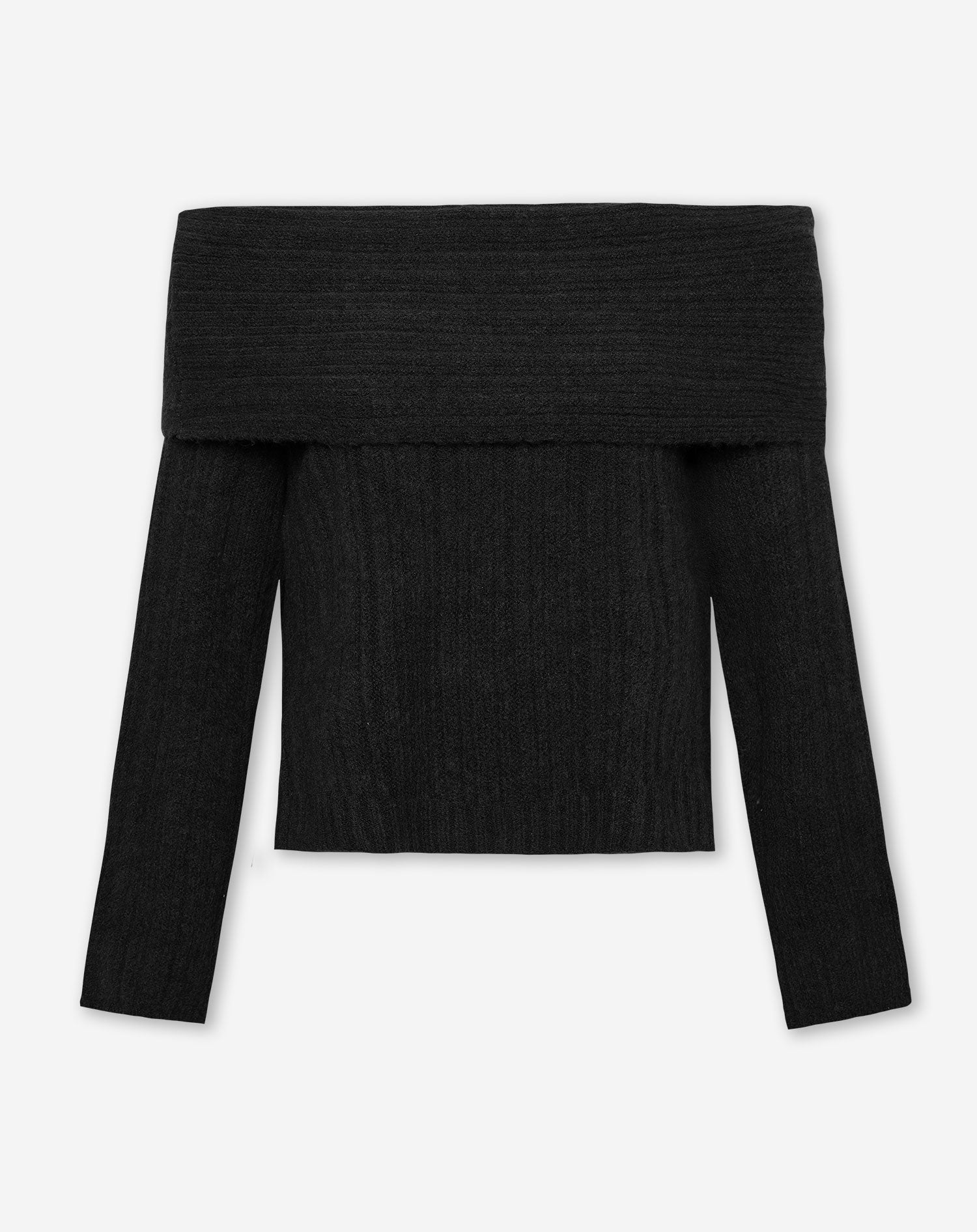 YARA OFF SHOULDER KNIT BLACK