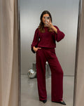 JULIE PANTALON PETITE BURGUNDY