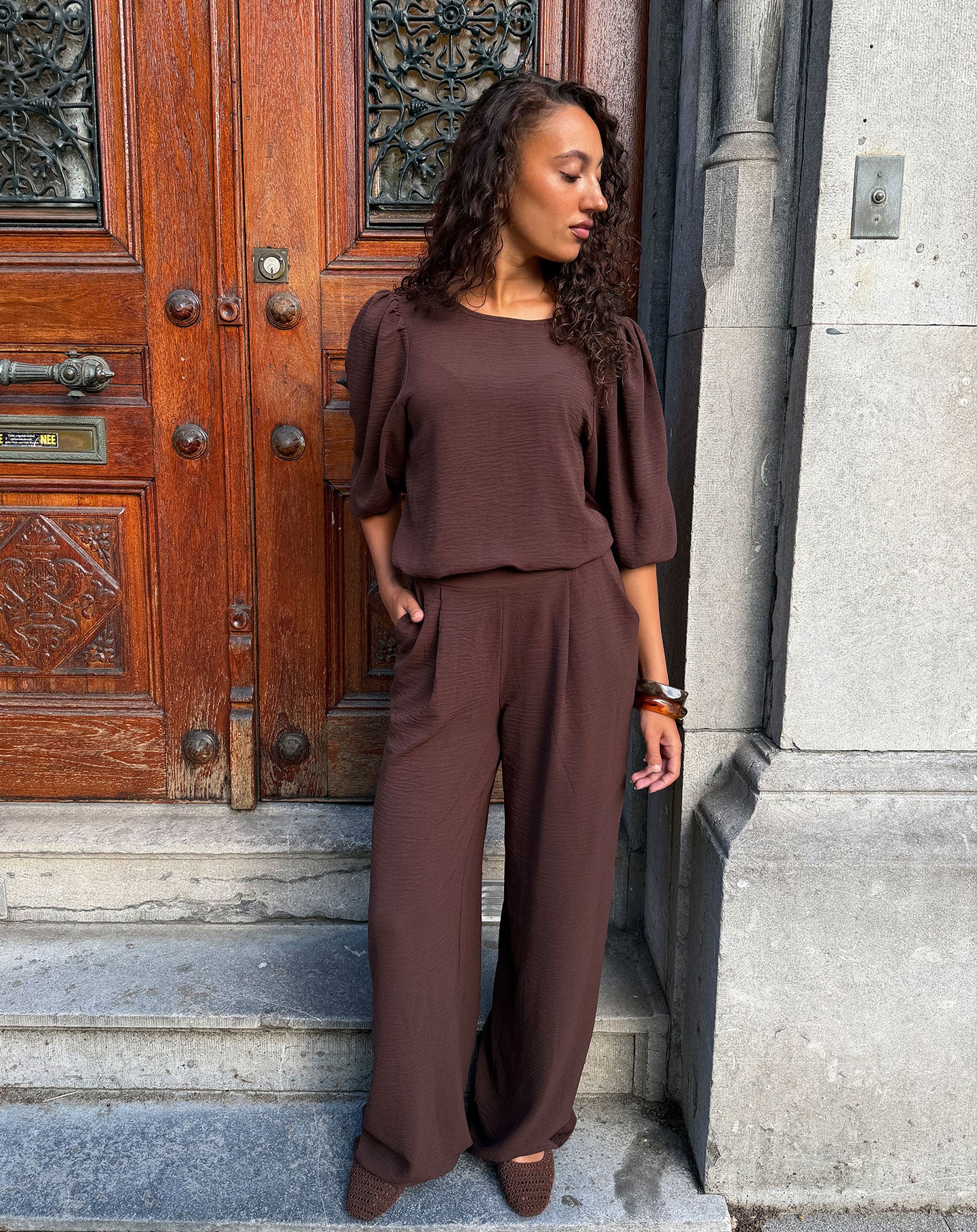 JULIE PANTALON PETITE CHOCOLATE BROWN