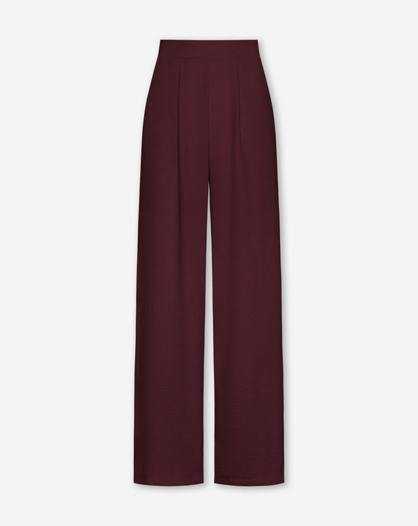 JULIE PANTALON DARK BURGUNDY