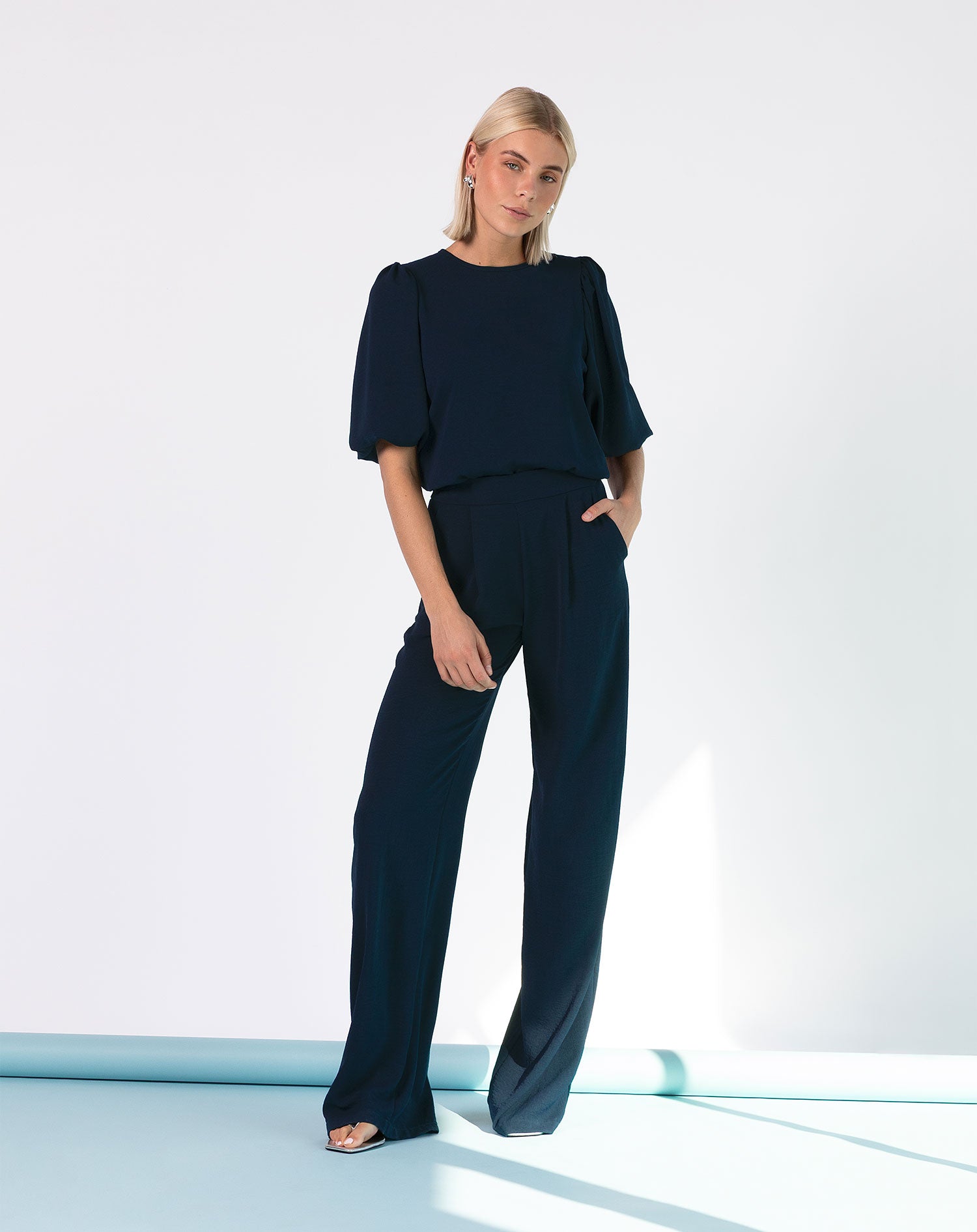 JULIE PANTALON MARINEBLAUW