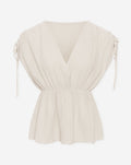 MOUSSELINE PEPLUM TOP ZAND