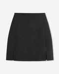 MELANGE SPLIT SKORT GREY