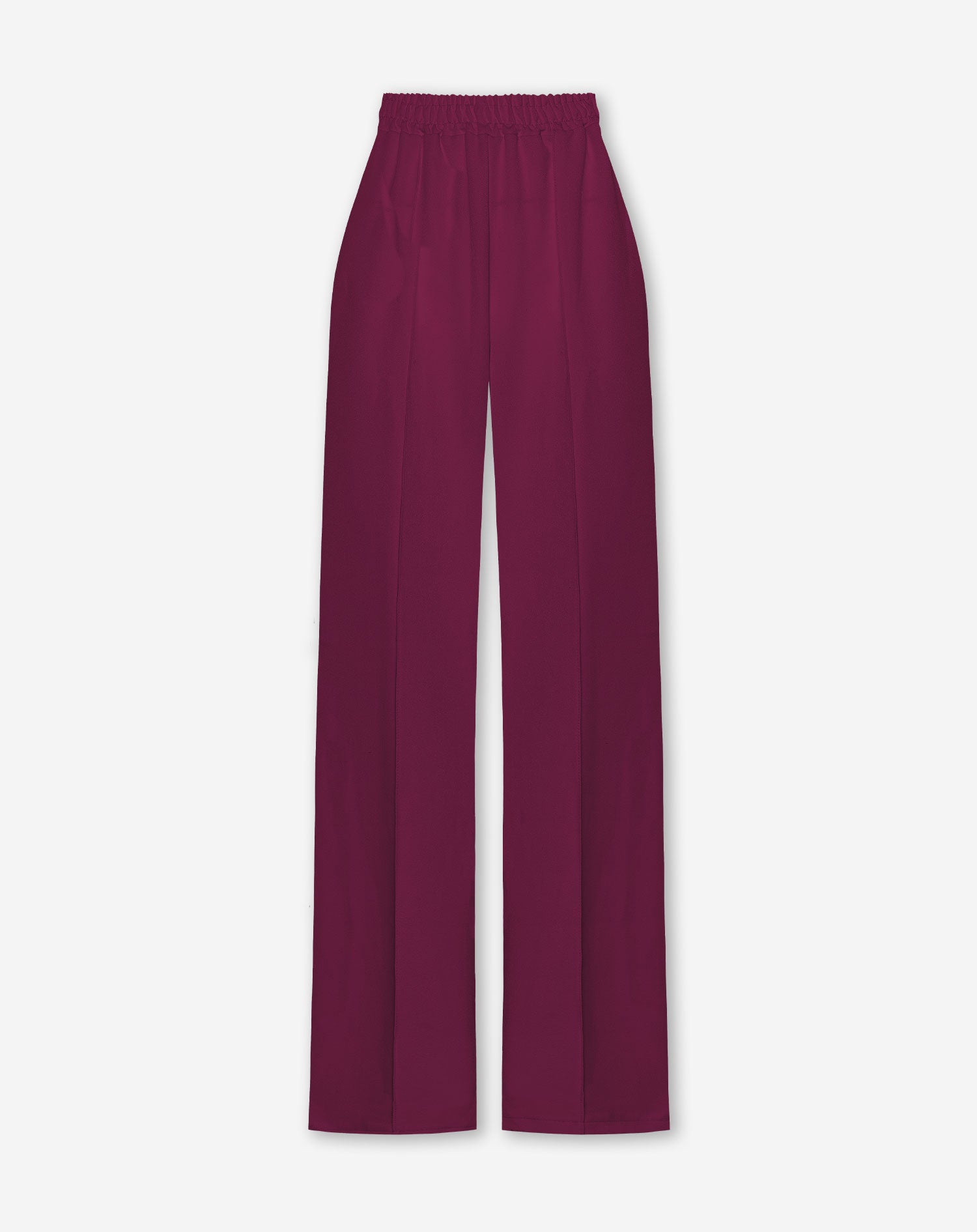 PINTUCK STRAIGHT LEG PANTALON TALL BURGUNDY