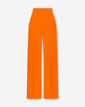 PINTUCK STRAIGHT LEG PANTALON ORANGE