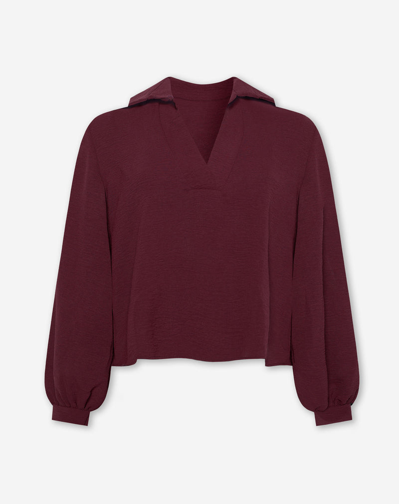 JULIE TOP BURGUNDY