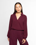 JULIE TOP BURGUNDY