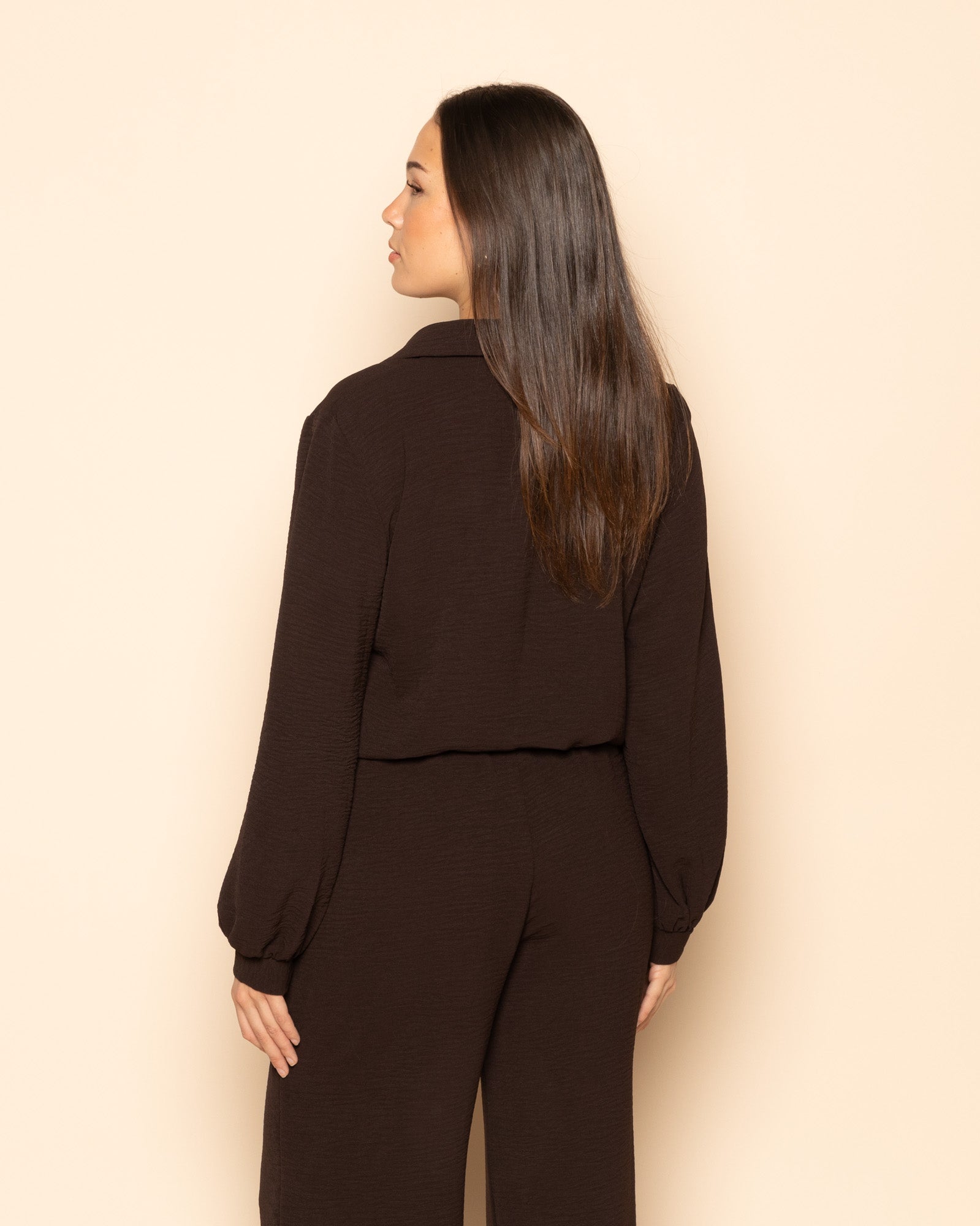 JULIE TOP DARK BROWN