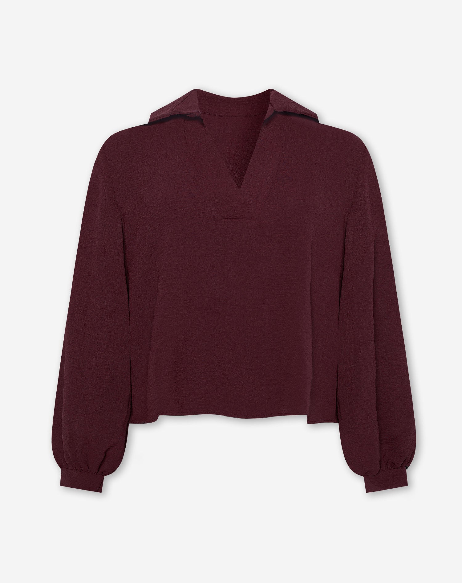 JULIE TOP DARK BURGUNDY