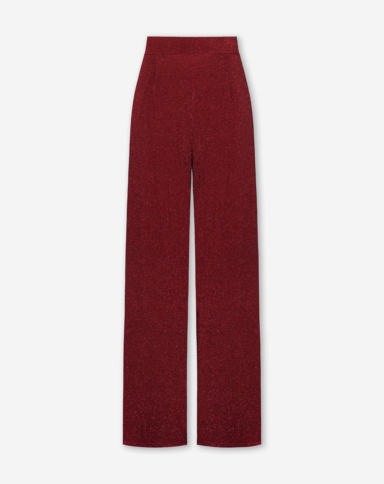 JULIE GLITTER TROUSERS RED