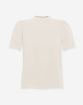 JULIE SHORT SLEEVE TOP BEIGE