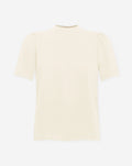 JULIE SHORT SLEEVE TOP LICHT BEIGE
