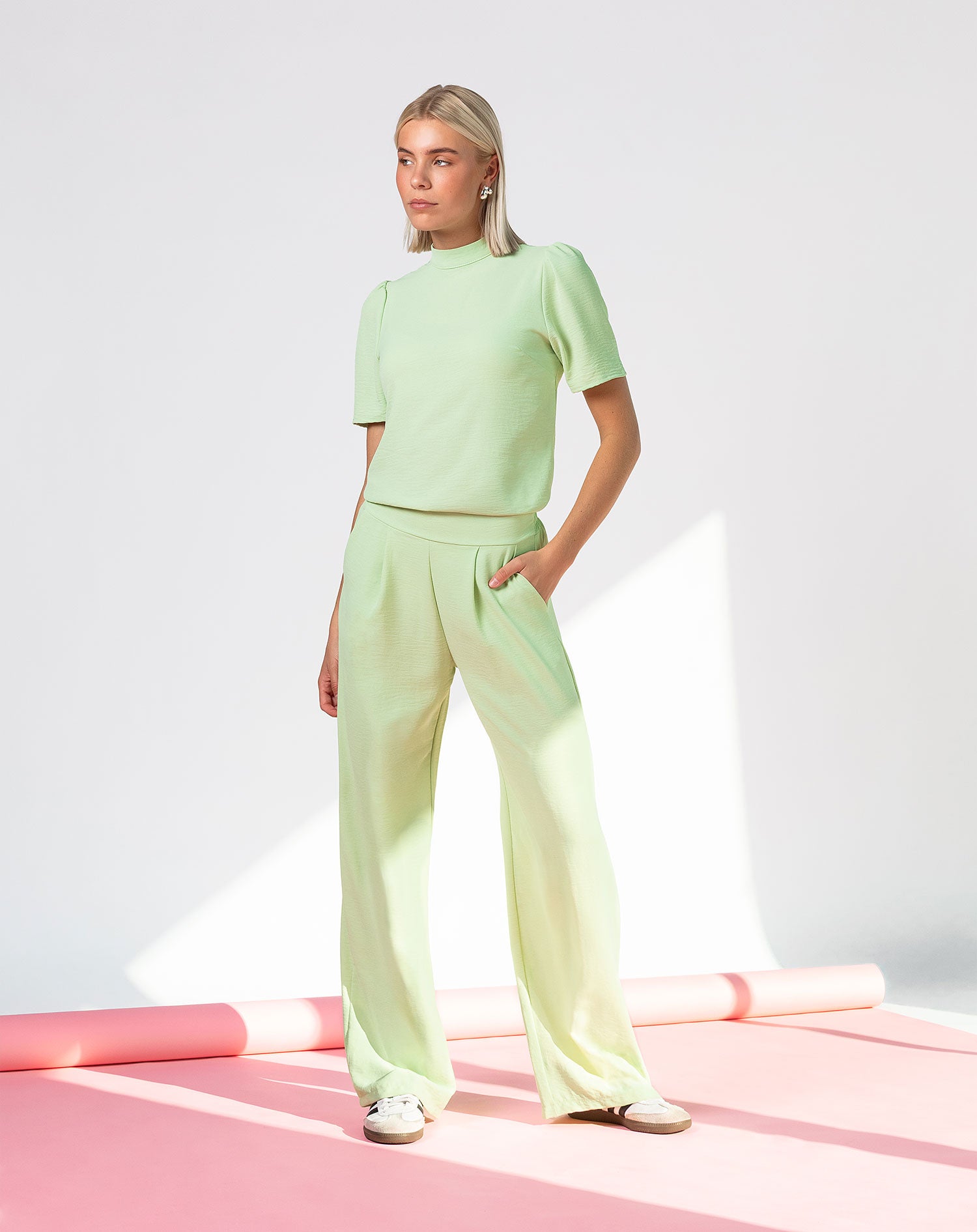 JULIE PANTALON PISTACHE