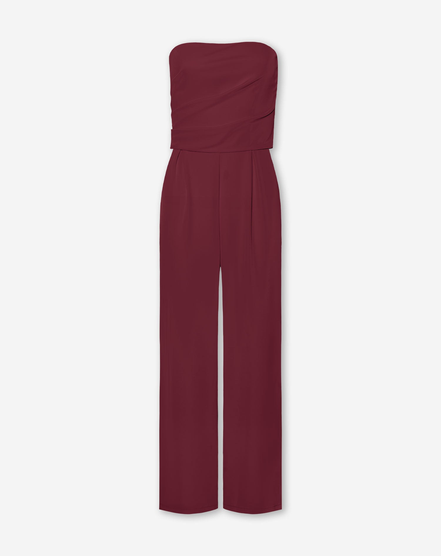 DANIE STRAPLESS JUMPSUIT BURGUNDY