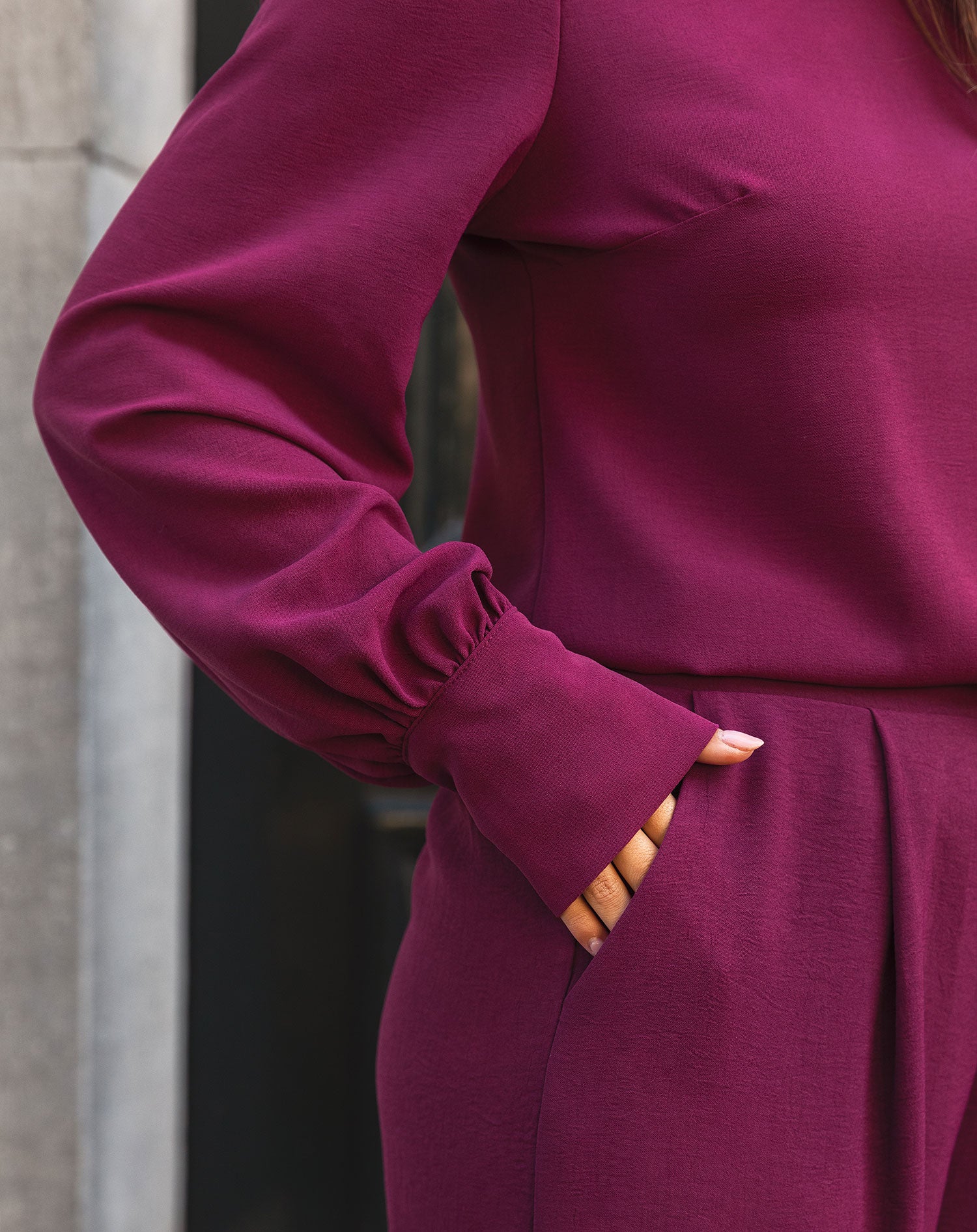 JULIE LONG SLEEVE TOP CHERRY