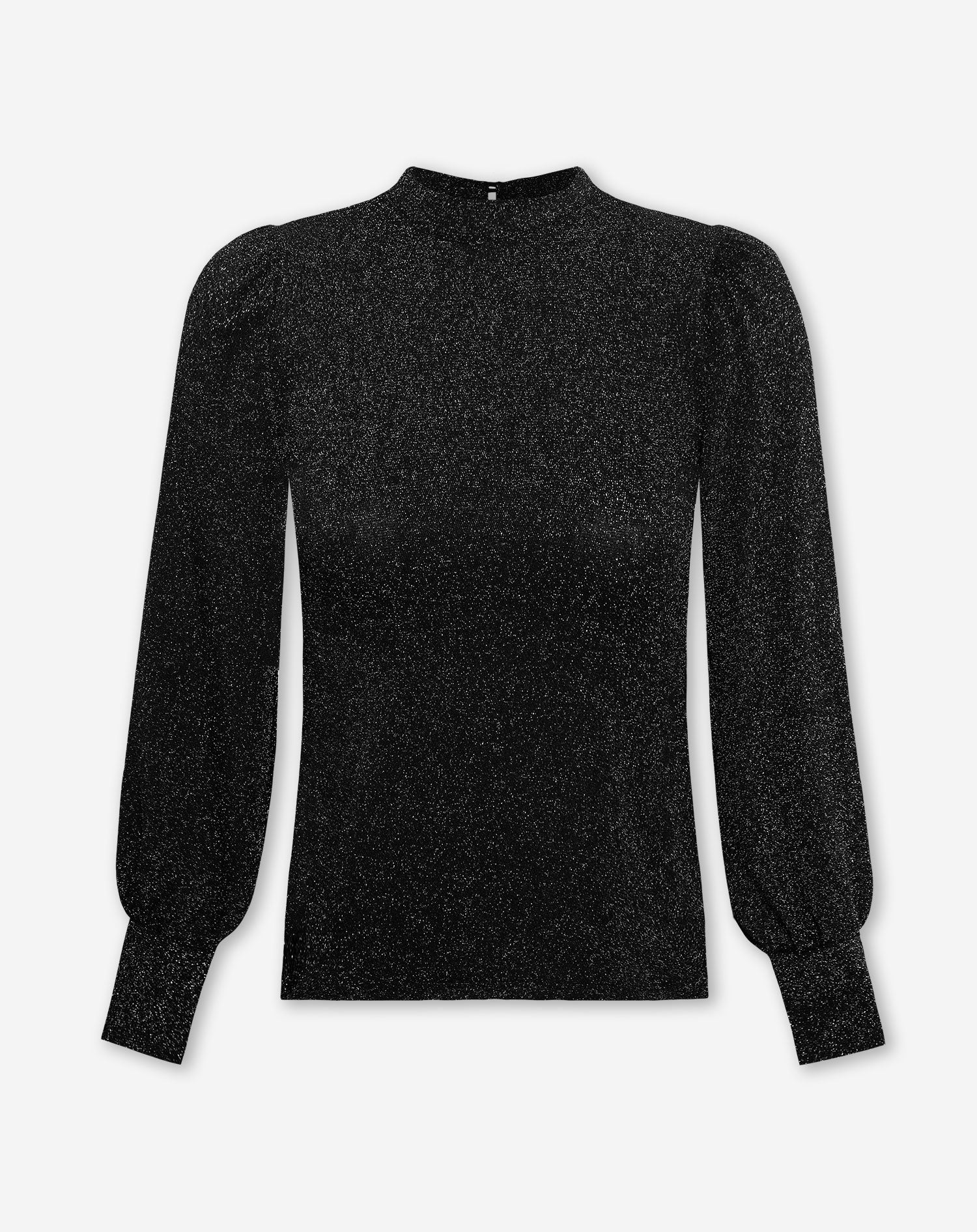 JULIE GLITTER LONG SLEEVE TOP BLACK Most Wanted - Main Image