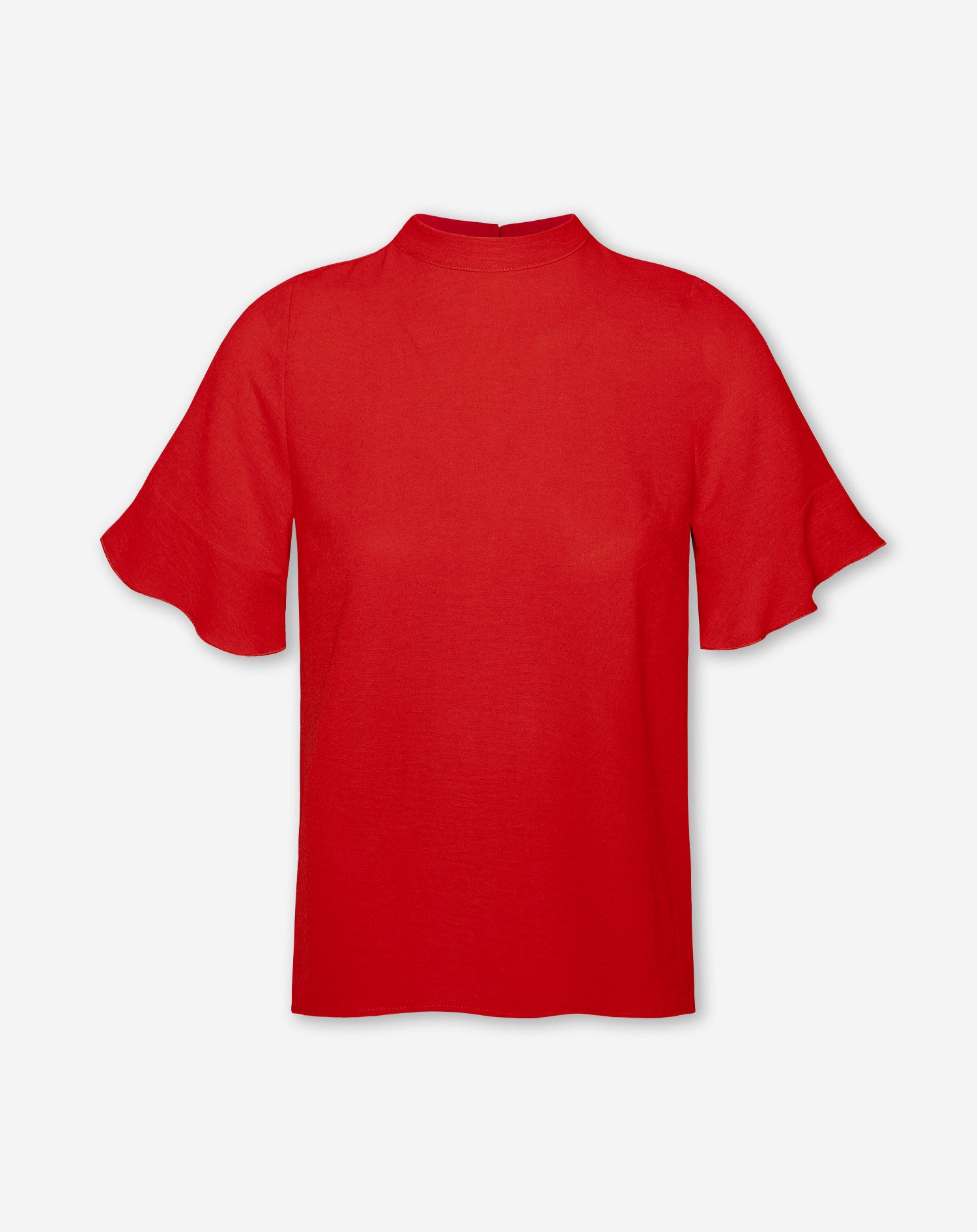 Tip Top Rood JULIE RUFFLE TOP ROOD | Most Wanted