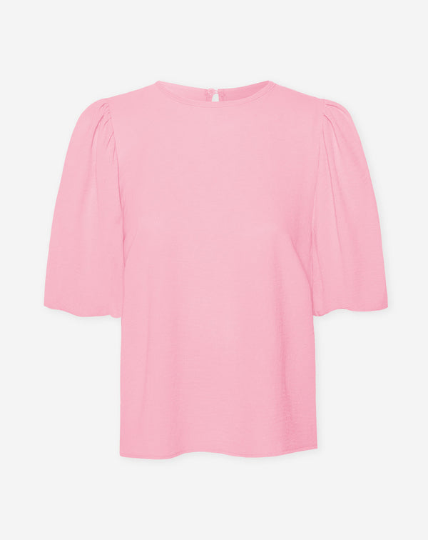 JULIE PUFF SLEEVE TOP HARD ROZE