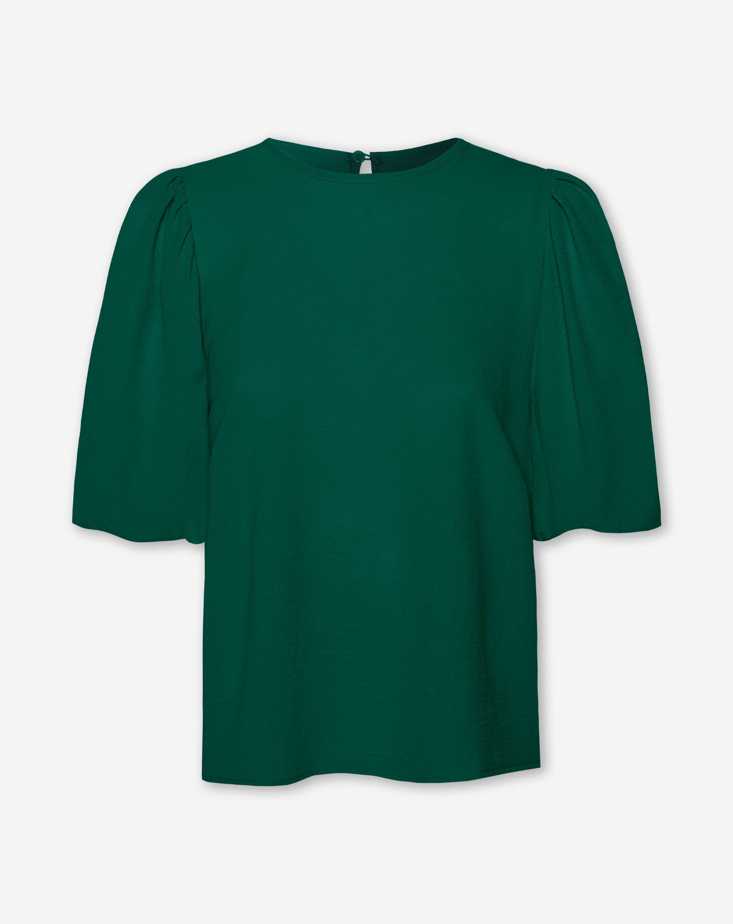 JULIE PUFF SLEEVE TOP GROEN