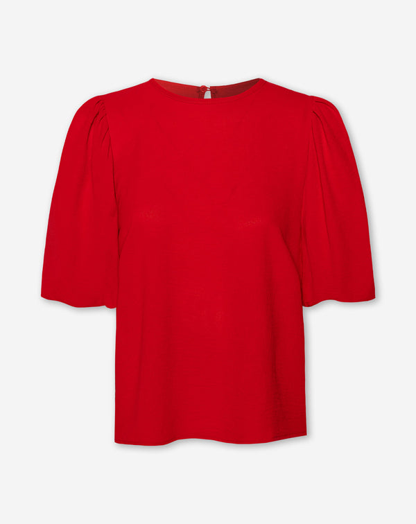 JULIE PUFF SLEEVE TOP ROOD