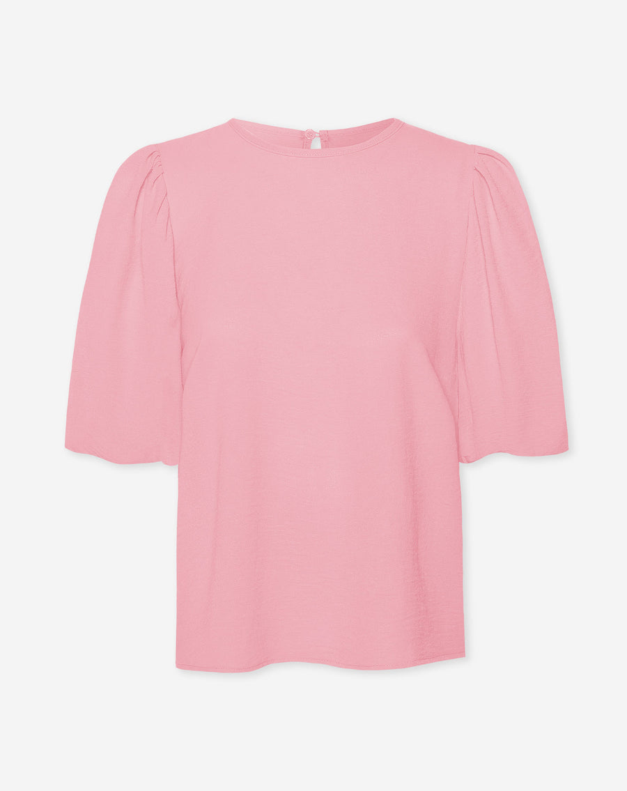 JULIE PUFF SLEEVE TOP ZACHT ROZE
