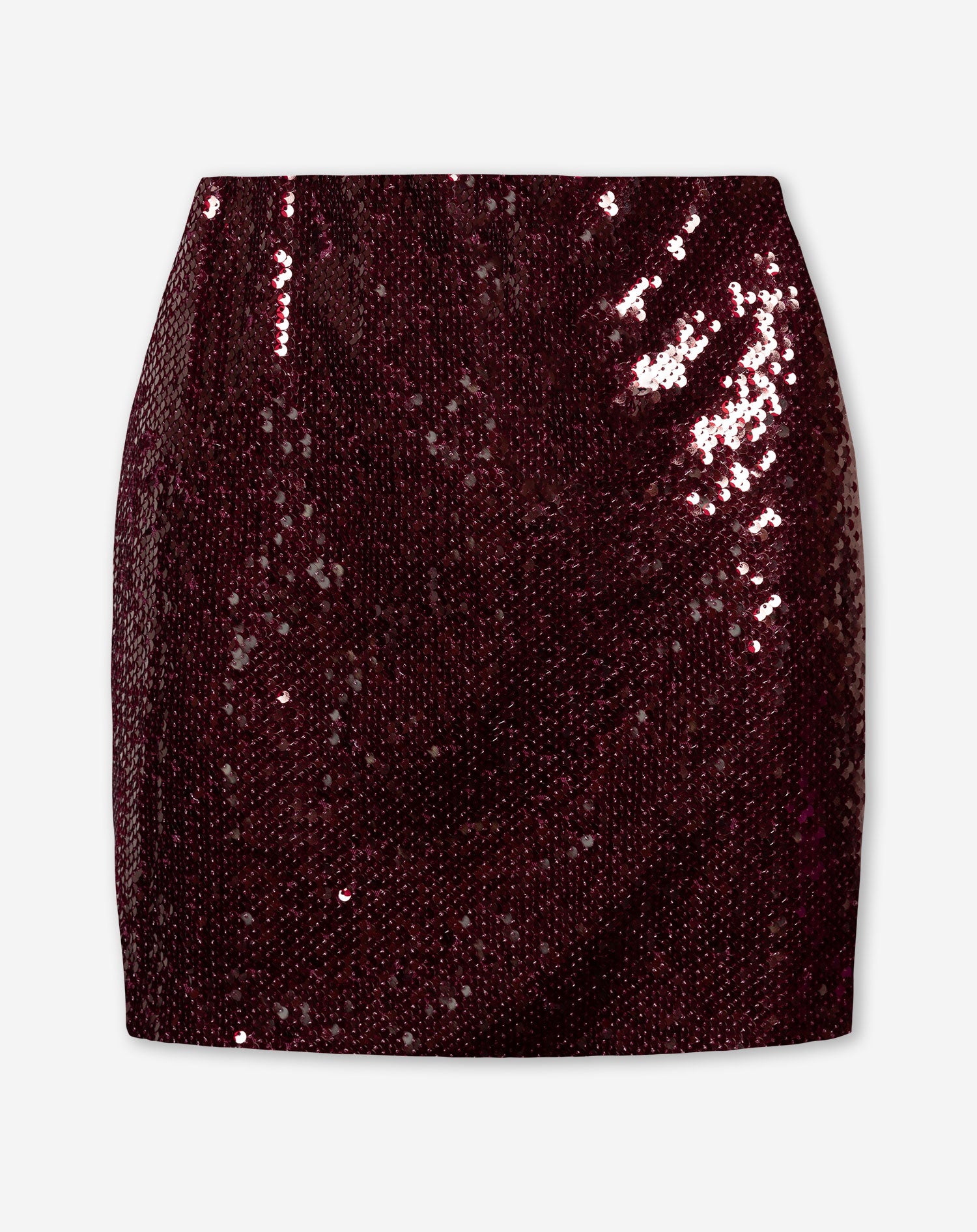 DAHLIA SEQUINS SKIRT BURGUNDY