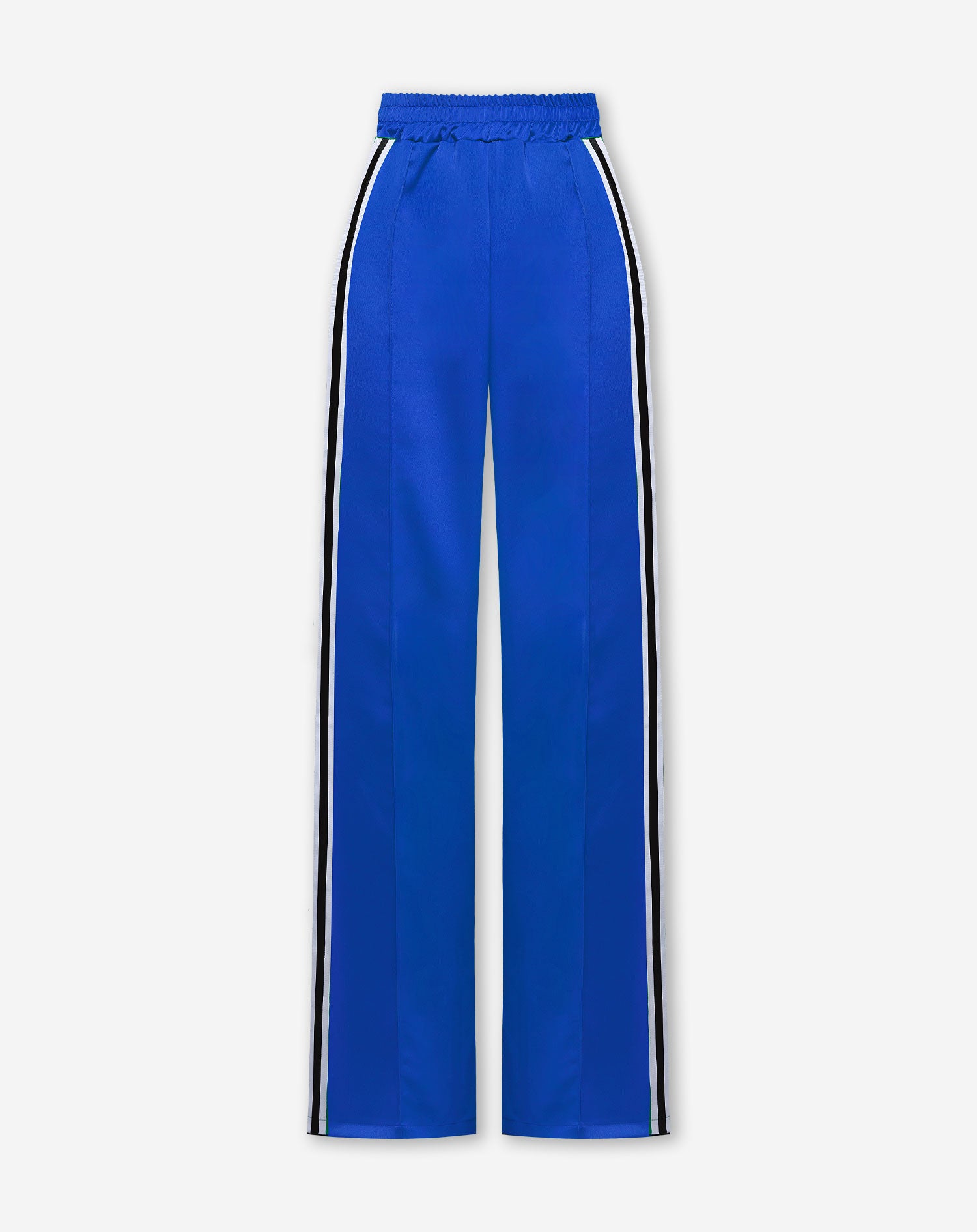 PINTUCK SATIN TAPE PANTALON PETITE ROYAL BLUE