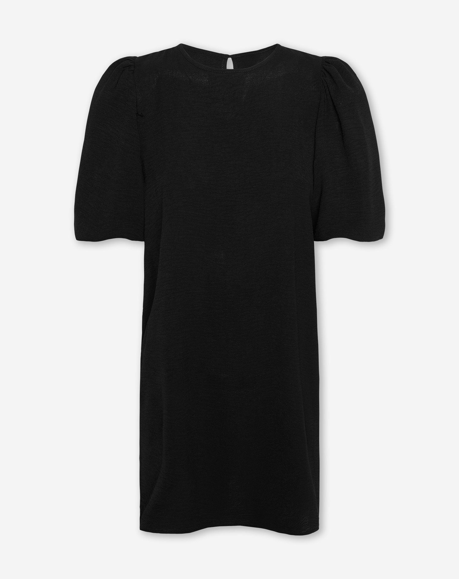 JULIE PUFF SLEEVE DRESS BLACK