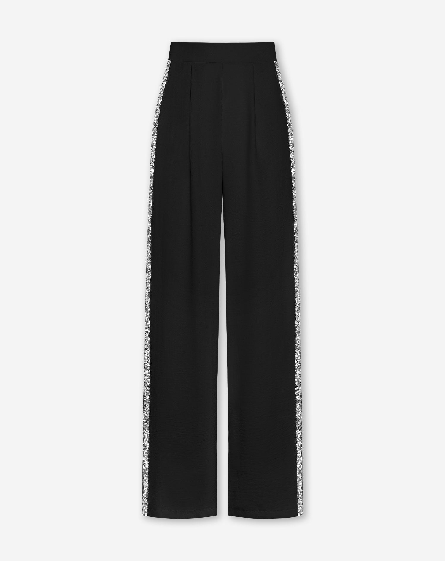 JULIE SEQUIN TAPE PANTALON PETITE BLACK