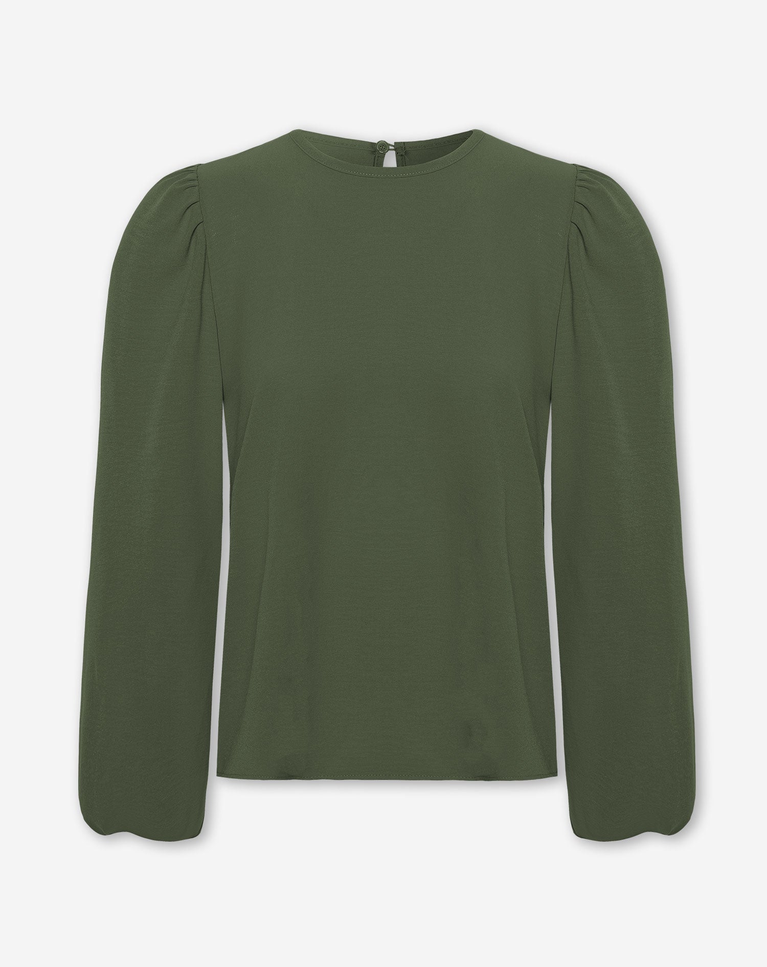 JULIE PUFF LONG SLEEVE TOP ARMY