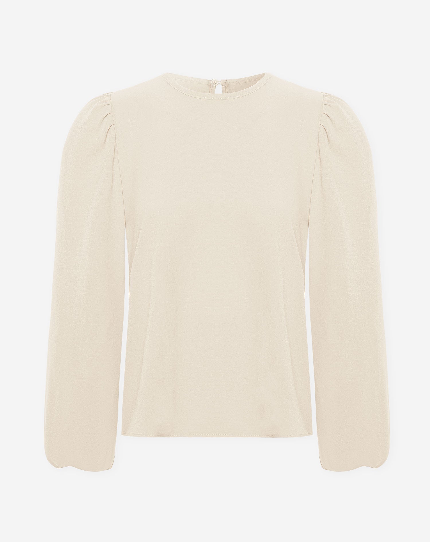 JULIE PUFF LONG SLEEVE TOP BEIGE