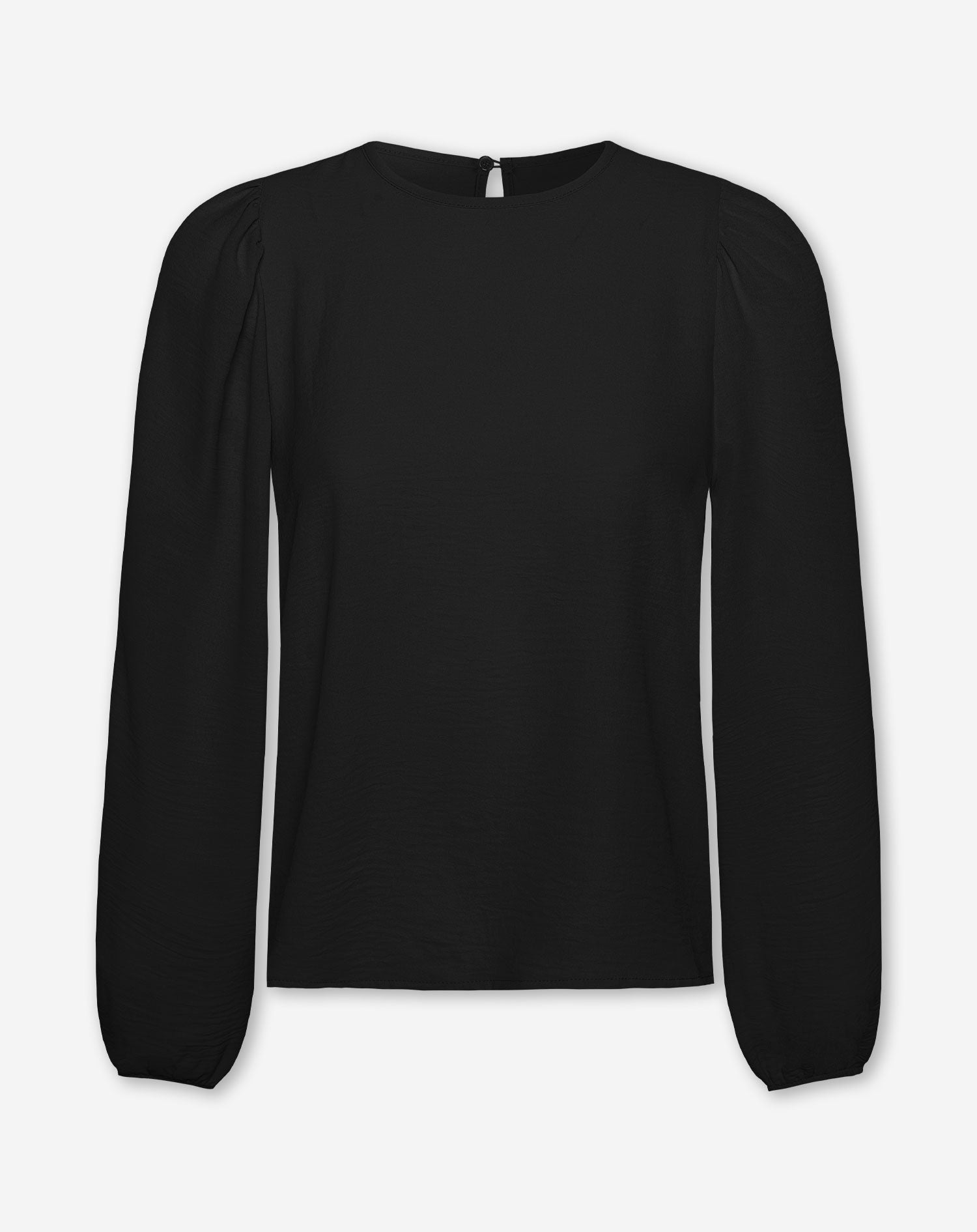 JULIE PUFF LONG SLEEVE TOP BLACK