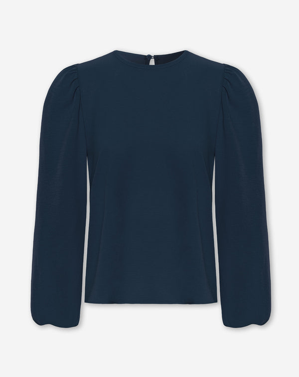 JULIE PUFF LONG SLEEVE TOP MARINEBLAUW