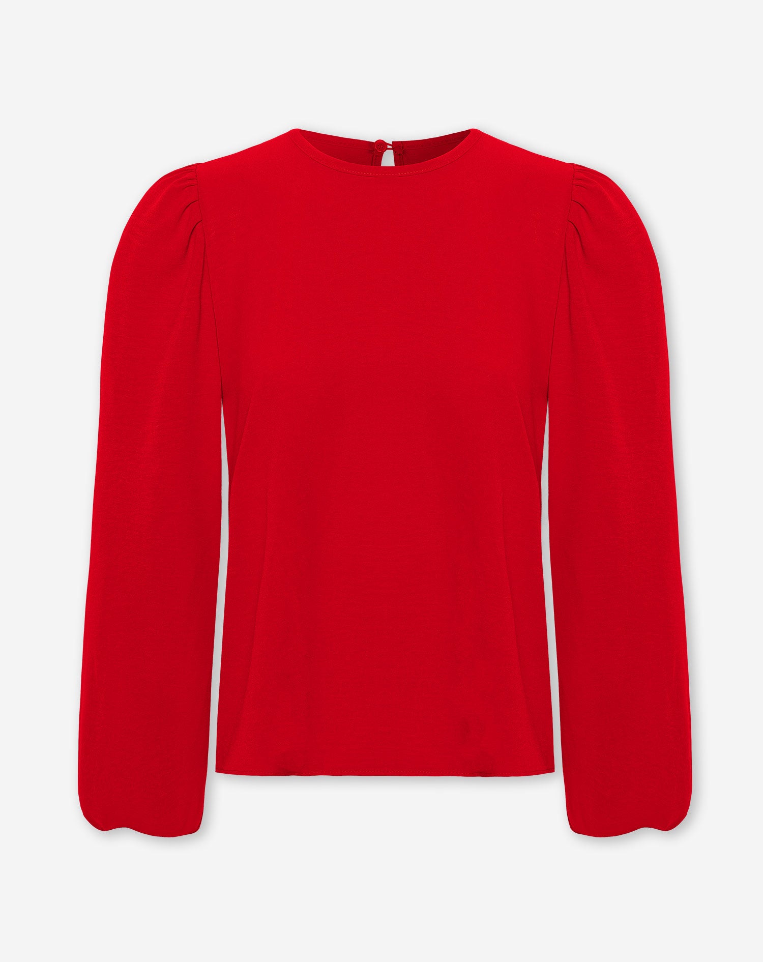 JULIE PUFF LONG SLEEVE TOP RED