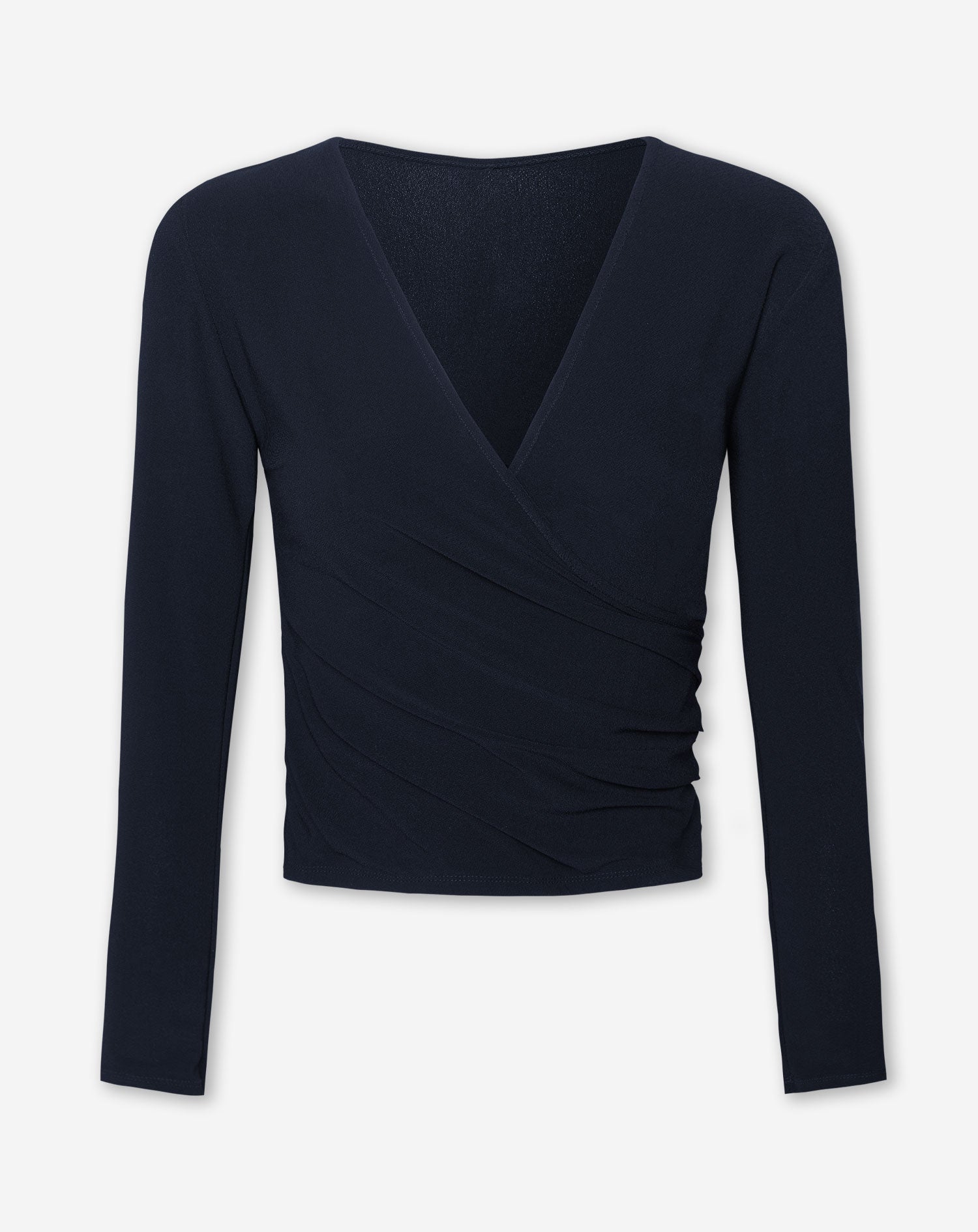 MARY WRAP TOP NAVY