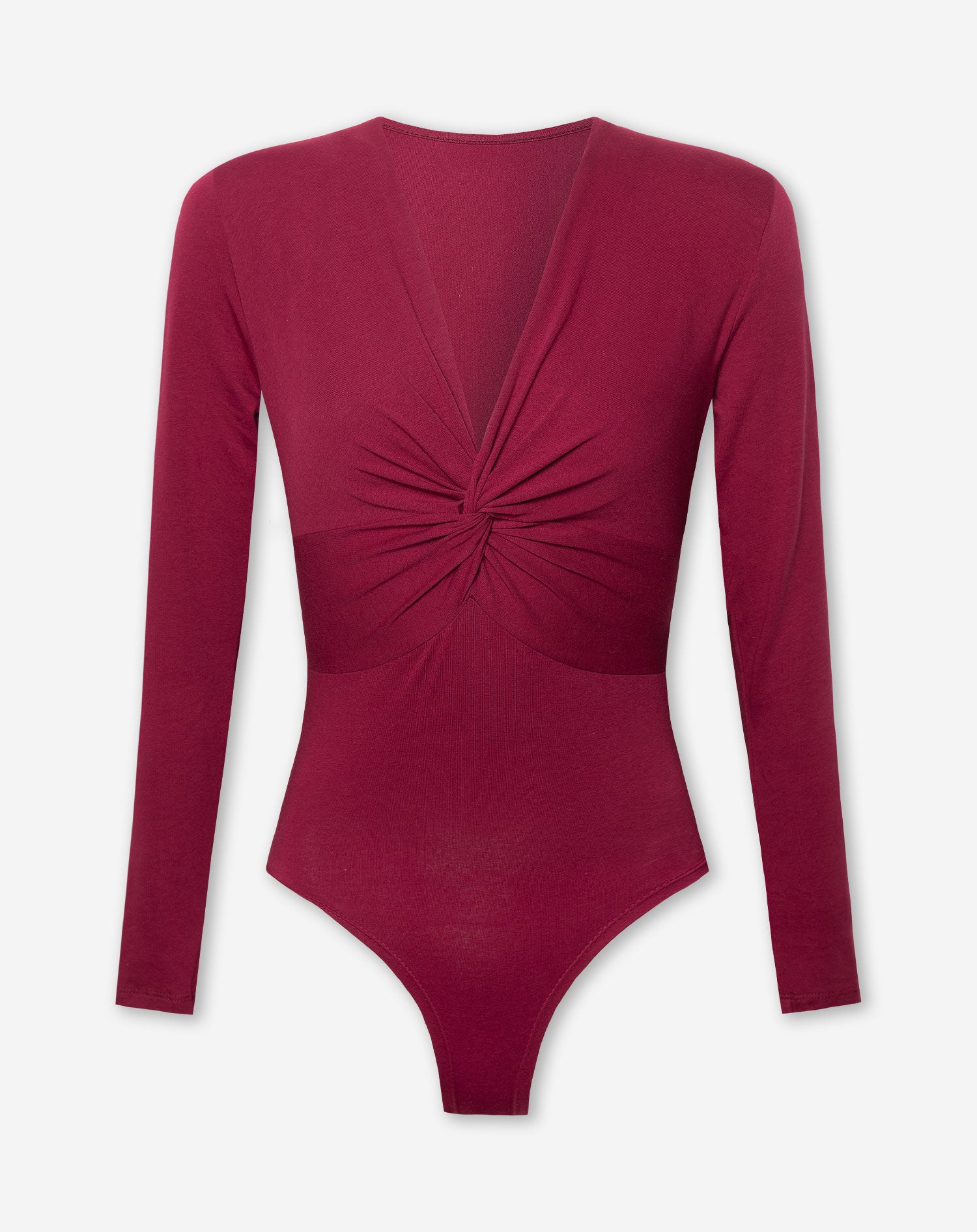 LINDY KNOTTED BODY BURGUNDY