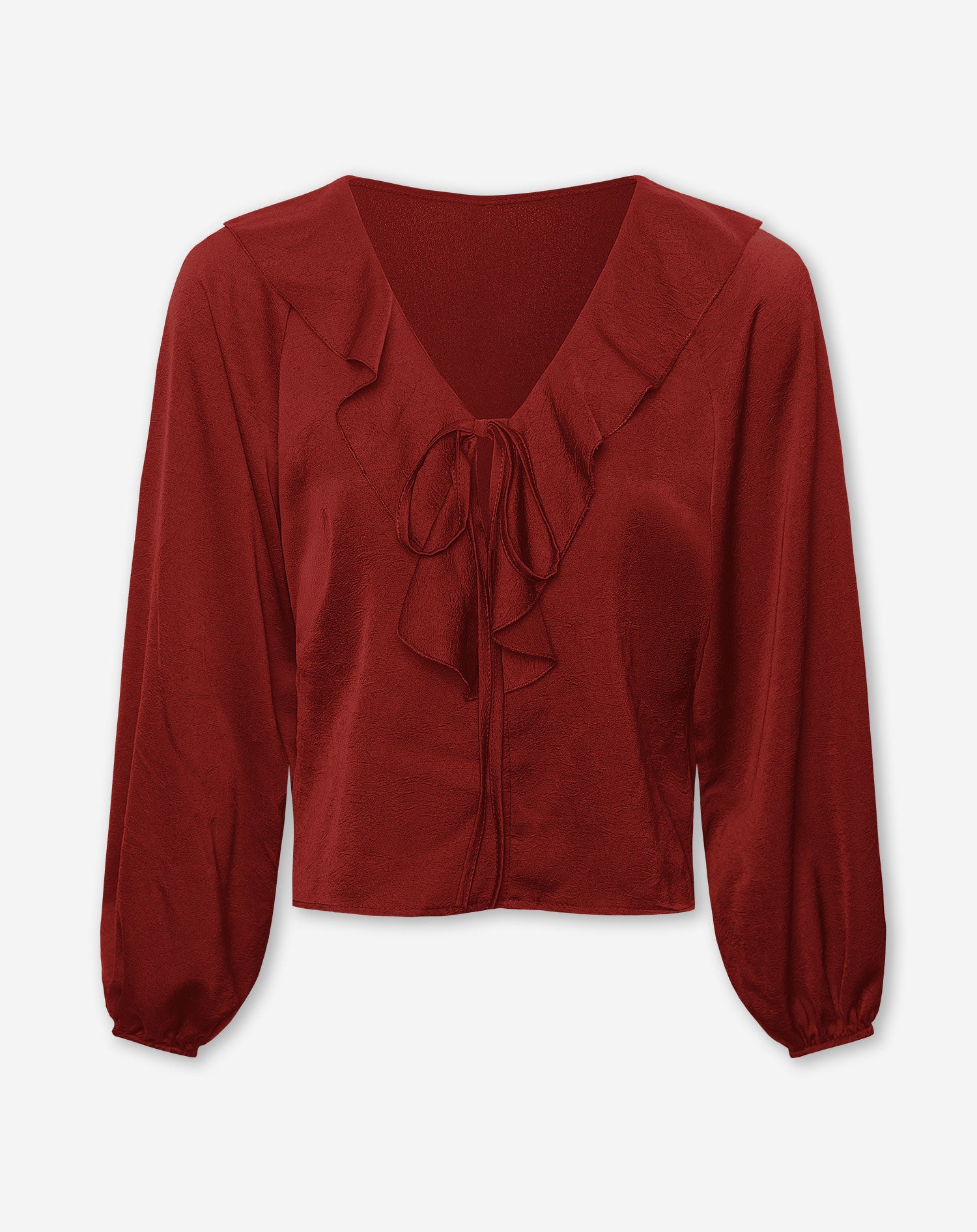 CHRISTY RUFFLE TOP ROOD