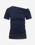 TAMAR OFF SHOULDER SHORT SLEEVE TOP NAVY