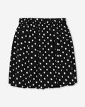 JULIE DOT BUBBLE HEM SKIRT ZWART