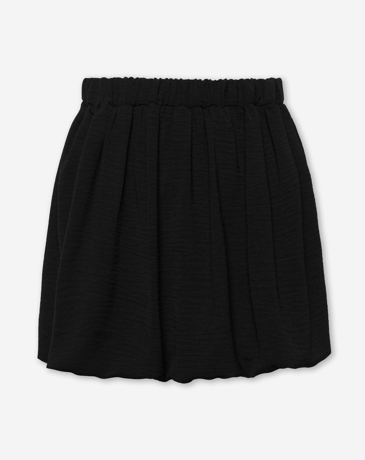 JULIE BUBBLE HEM SKIRT BLACK