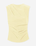 SOFIA RUCHED TOP BUTTER YELLOW