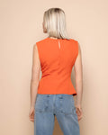 SOFIA RUCHED TOP ORANGE