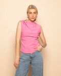 SOFIA RUCHED TOP PINK