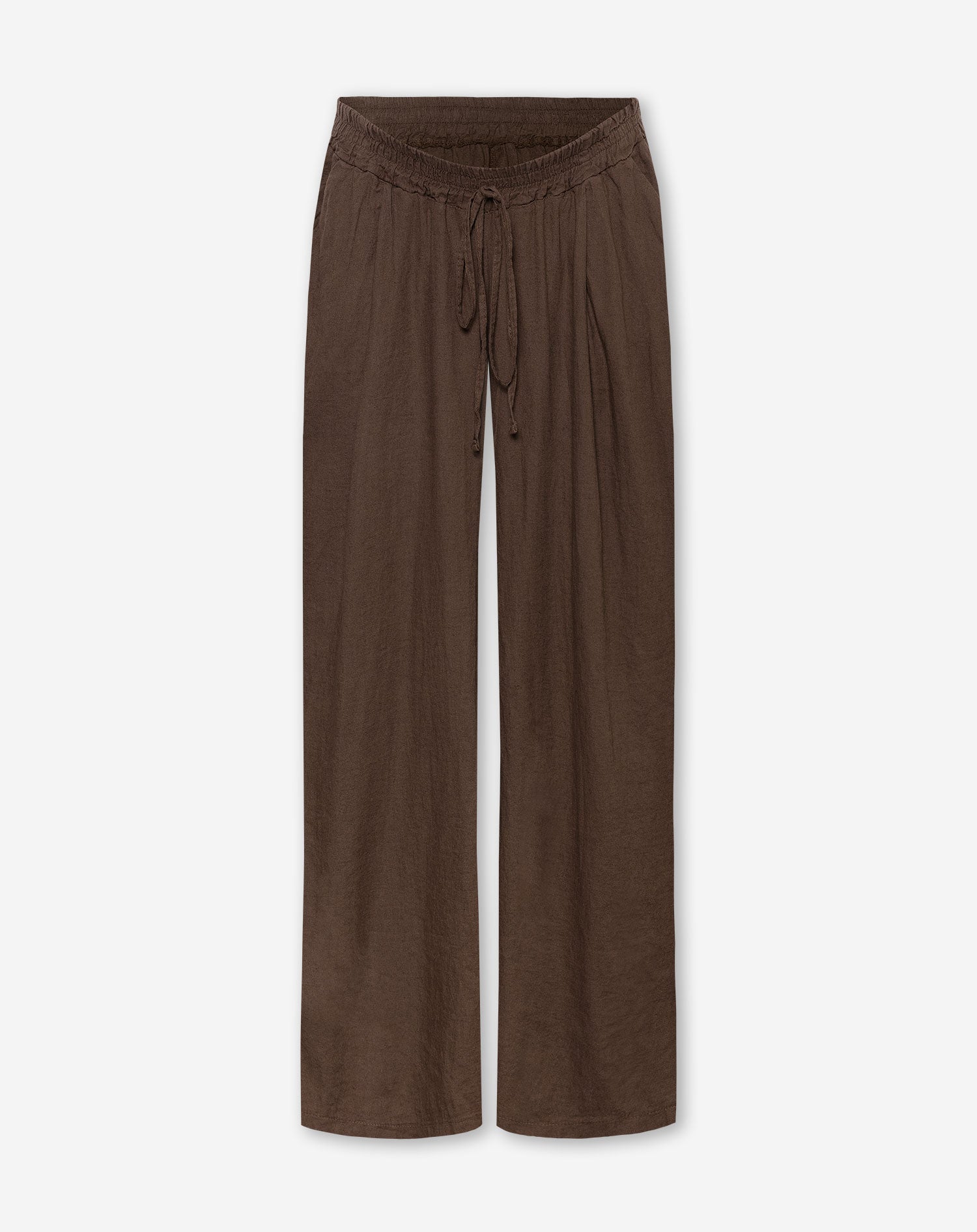 CARMEN LINEN WIDE LEG PANTS TALL MATERNITY BRUIN